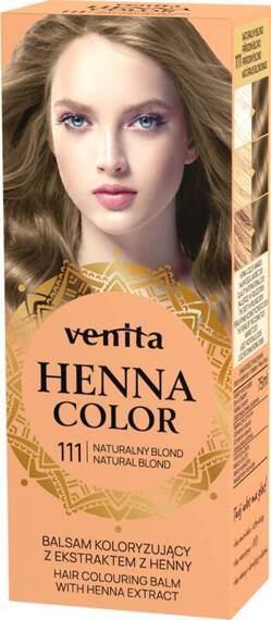 VENITA Henna Color balsam koloryzujący z ekstraktem z henny 111 Naturalny Blond \ Natural Blond 75 ml