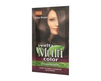 VENITA MULTICOLOR HAIR COLORING SHAMPOO 4.5 DARK BROWN