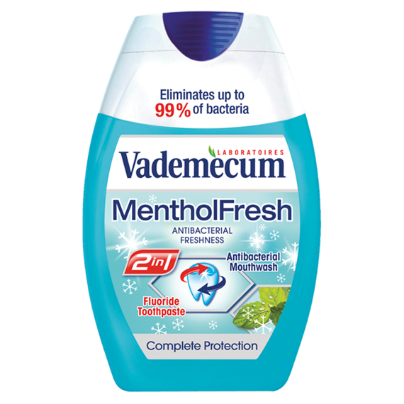 Vademecum 2in1 Menthol Fresh Toothpaste 75ml