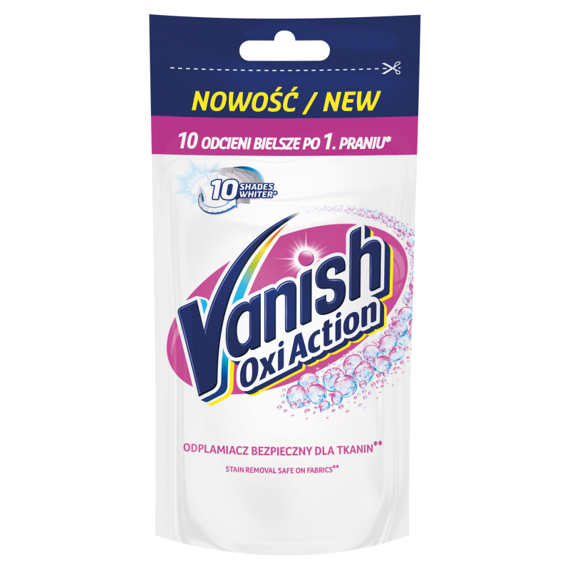 Vanish Oxi Action Odplamiacz do białych tkanin w płynie 100 ml