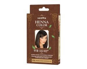 Venita Henna Color ziołowa odżywka koloryzująca 113 JASNY BRAZ/LIGHT BROWN