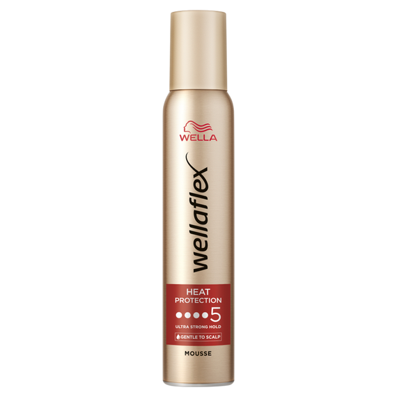 Wella Wellaflex Heat Protection Ultra Strong Hold Hair Mousse 200 ml