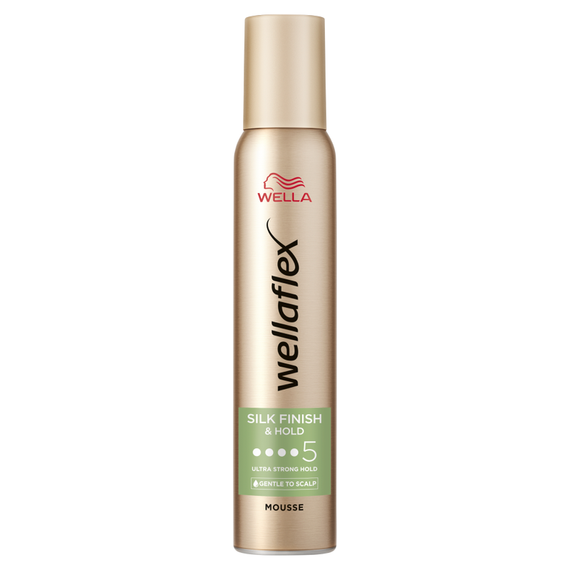 Wella Wellaflex Silk Finish & Hold Ultra Strong Hold Hair Mousse 200 ml