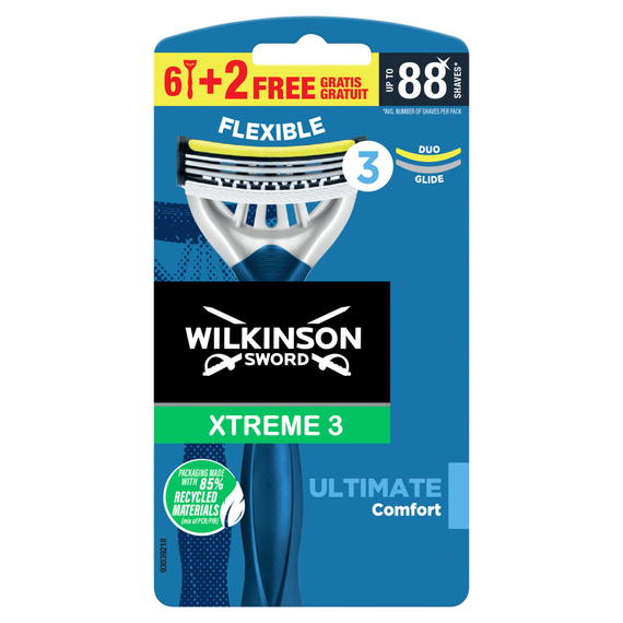 Wilkinson Sword Xtreme3 Ultimate Disposable Razors 8 Pack