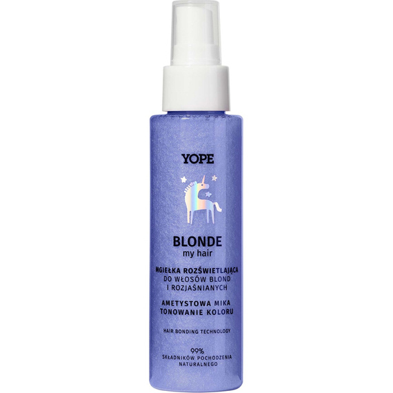 YOPE Naturalna rozświetlająca mgiełka do włosów blond 100ml