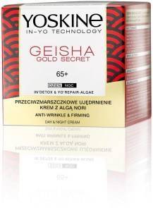 Yoskine Geisha Gold Secret 65+ krem z algą nori przeciwzmarszczkowe ujędrnienie D/N 50 ml