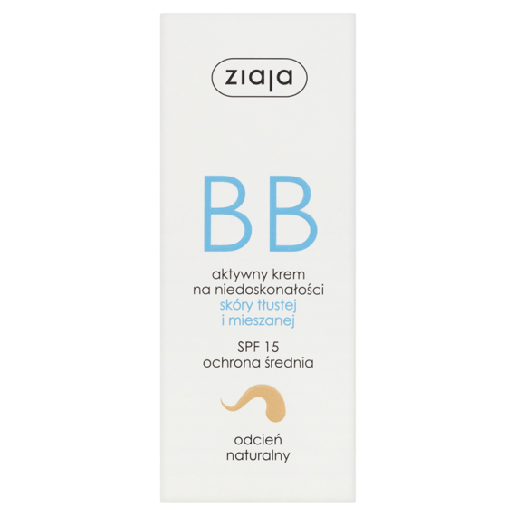 Ziaja BB Active skin imperfections oily and combination skin SPF 15 50ml