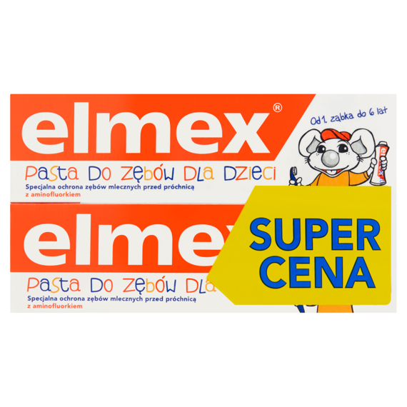 elmex Pasta do zębów dla dzieci do 6 lat 2 x 50 ml