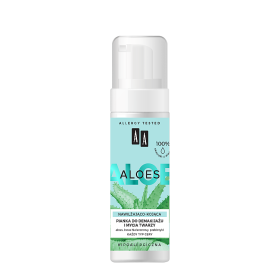 AA Aloes 100% aloe vera extract pianka do demakijażu i mycia twarzy nawilżająco - kojąca 150 ml