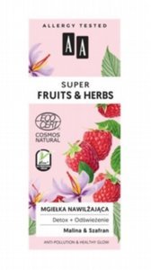 AA Super Fruits&Herbs mgiełka nawilżająca detox + odświeżenie NATURAL 50 ml