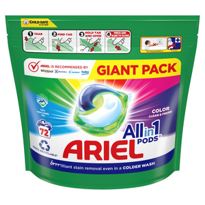 Ariel Color All-in-1 Pods Kapsułki z płynem do prania 72 prania