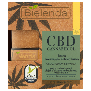 Bielenda CBD Cannabidiol Krem nawilżająco-detoksykujący na dzień noc 50 ml