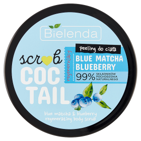 Bielenda Coctail Scrub Blue Matcha Blueberry Peeling do ciała regenerujący 350 g