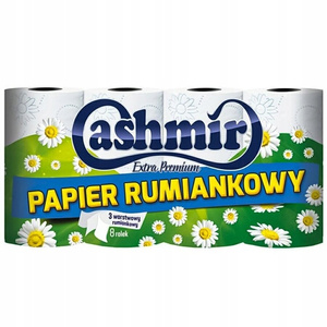 Cashmir Extra Premium, papier toaletowy rumiankowy 3-warstwowy, 8 szt.