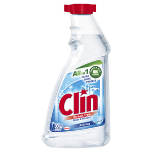 Clin Anti-Fog Liquid zur Reinigung von Glasoberflächen 500 ml