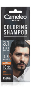 DELIA Męski szampon koloryzujący CAMELEO MEN, 15ml 3.1 BARDZO CIEMNY BRĄZ