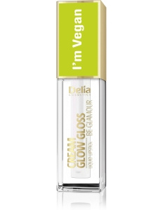 Delia Cosmetics Be Glamour Cream Glow Gloss I’m Vegan Błyszczyk powiększający usta Totally Crystal (100)