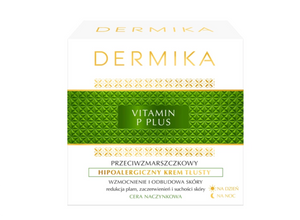 Dermika Vitamin P Plus Anti-Falten hypoallergene ölige Tages- und Nachtcreme 50 ml