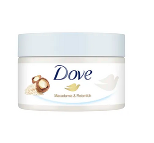 Dove Peeling pod prysznic Macadamia i mleko ryżowe 225 ml