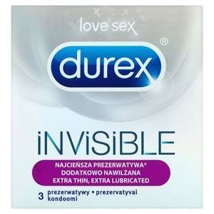 Durex Invisible Extra Lubricated Kondome 3 Stück