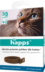 HAPPS - obroża dla kotów przeciw pchłom - 35 cm