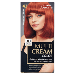 Joanna Multi Cream Color Haarfärbemittel Flammenrot 43