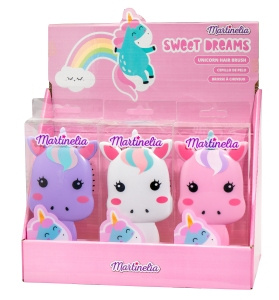 MARTINELIA Kinderhaarbürste Einhorn Mix für Geschenk 1St