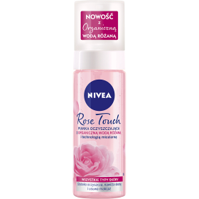 Nivea Rose Touch Pianka oczyszczająca do twarzy z organiczną wodą różaną 150 ml
