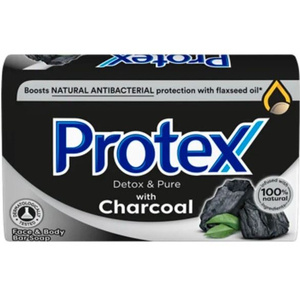 PROTEX Antibacterial Detox & Pure Charcoal Stückseife, 90 g