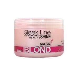 STAPIZ Sleek Line Blush Blond Mask maska do włosów blond z jedwabiem 250ml