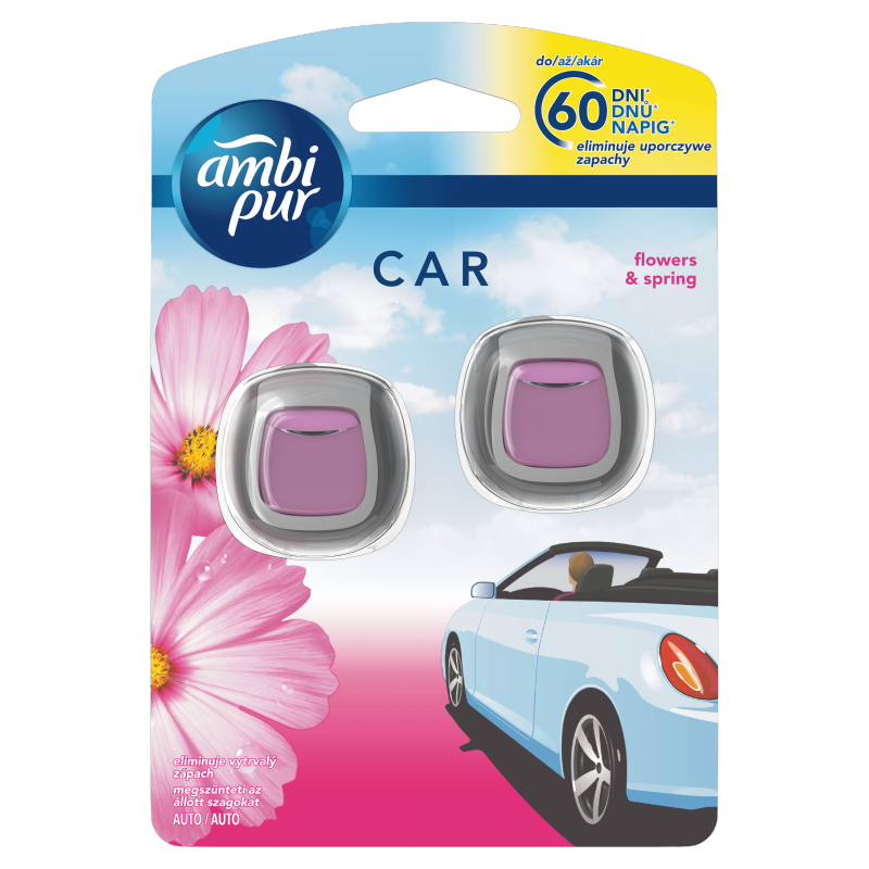 Ambi pur Ambi Pur Car Blumen und Frühlings Auto Lufterfrischer 2 Stück -  Supermarkt Online