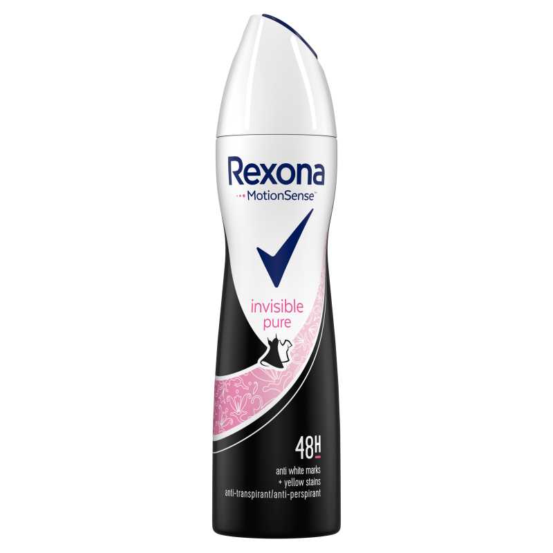 Rexona Invisible Reines Antitranspirant Spray 150ml - Supermarkt