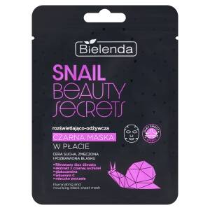  Bielenda Snail Beauty Secrets: Aufhellende und pflegende schwarze Tuchmaske