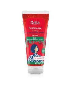  DELIA Fruit me up! Żel do mycia twarzy i ciała Truskawka 200 ml