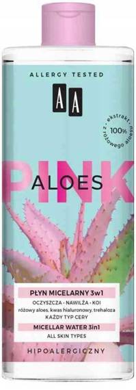 AA Aloes Pink Płyn Micelarny 3w1 400ml