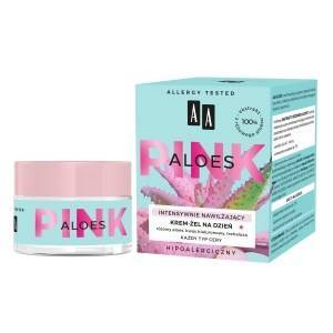 AA Aloes Pink krem intensywnie nawilżający żelowy na dzień 50 ml