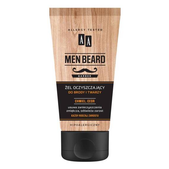 AA MEN BEARD Żel oczyszczający do brody i twarzy 150 ml