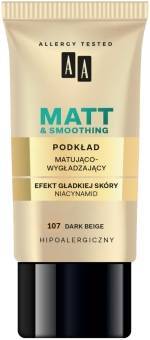 AA Make Up Matt podkład matująco wygładzający 107 dark beige 30 ml
