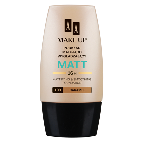 AA Make Up Matt podkład matująco wygładzający 109 caramel 30 ml