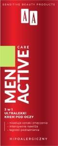 AA Men Active Care 3w1 Ultralekki krem pod oczy 15 ml