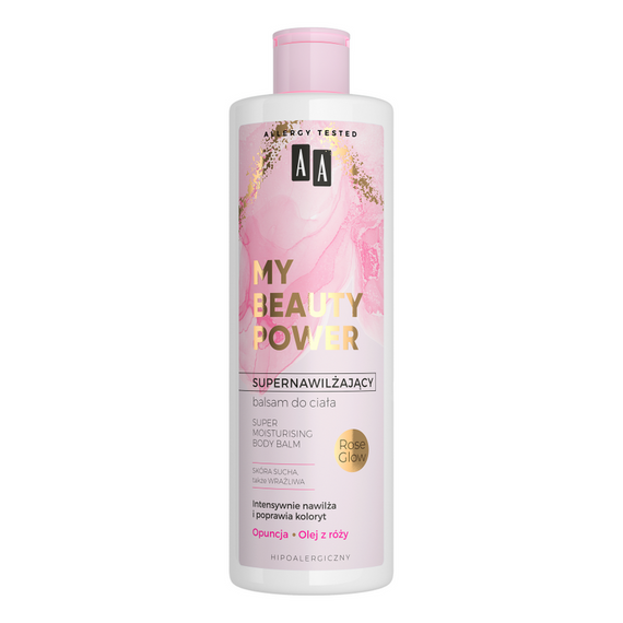 AA My Beauty Power Super-feuchtigkeitsspendender Körperbalsam Feigenkaktus + Rose Glow 400 ml