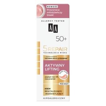 AA Technology of Age 5Repair 50+ Active Lifting revitalisierende und leuchtende Augencreme 15 ml