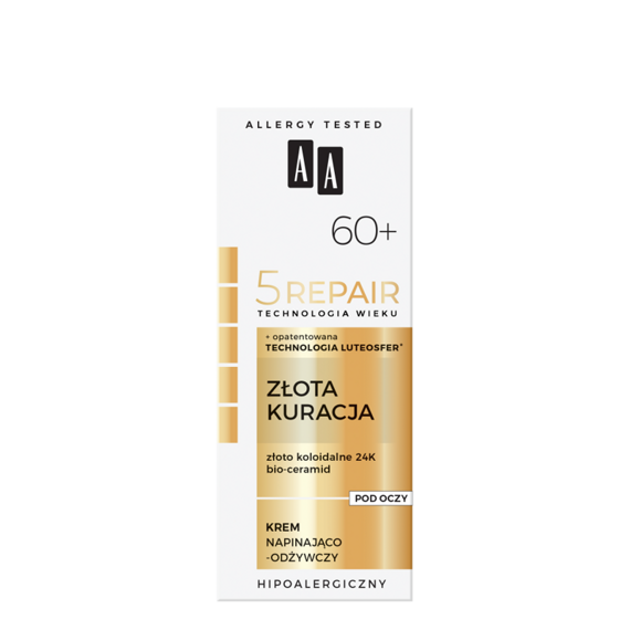 AA Technology of Age 5Repair 60+ Gold Treatment straffende und pflegende Augencreme 15 ml