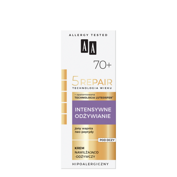 AA Technology of Age 5Repair 70+ Intensive Nourishment feuchtigkeitsspendende und nährende Augencreme 15 ml