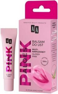 Aa Aloes Pink multinawilżający balsam do ust Glossy Pink 10 g