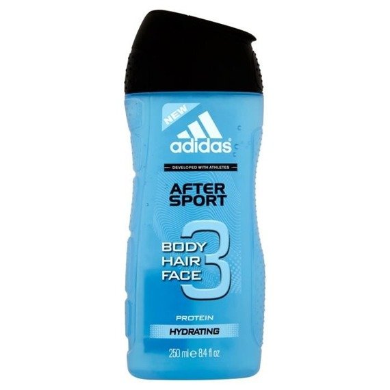 Adidas Nach 3 Sport Duschgel für Körper und Gesichtshaar 250ml
