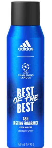 Adidas UEFA Champions League Best of The Best, dezodorant w sprayu dla mężczyzn 150 ml