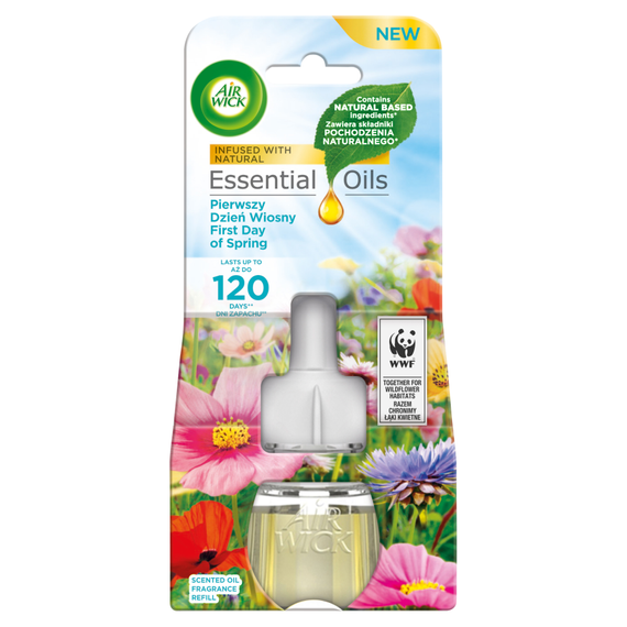 Air Wick Essential Oils Nachfüllung für elektrischen Lufterfrischer „Erster Frühlingstag“, 19 ml