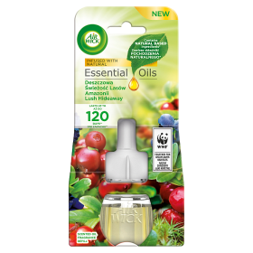 Air Wick Essential Oils Wkład do elektrycznego odświeżacza deszczowa świeżość lasów Amazonii 19 ml