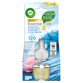 Air Wick Essential Oils Wkład do elektrycznego odświeżacza morska bryza & kwiat lotosu 19 ml